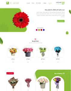 طراحی سایت گل فروشی